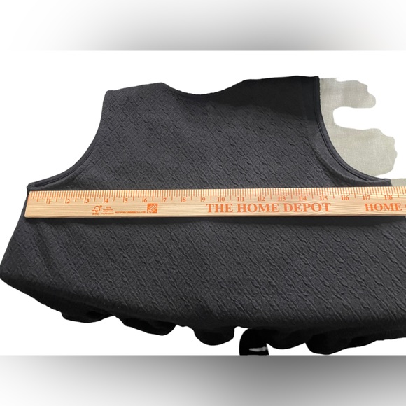 Free People Easy Street Black Sleeveless Flounce Mini Dress Size medium NWT - Picture 8 of 9